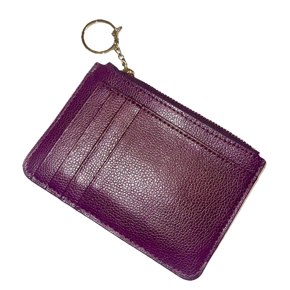 Kate Spade Bitsy Laurel Way Llavero Brillo Tarjeta Identificación Cambio Porta Billetera Cereza Foto 3 de 4