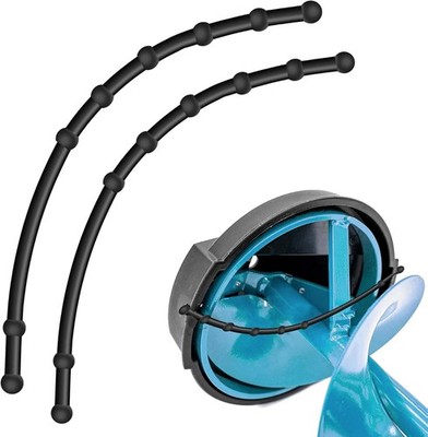 2 Pcs Rubber Guard Strap 11 Inch Ice Auger Blade Protectors High