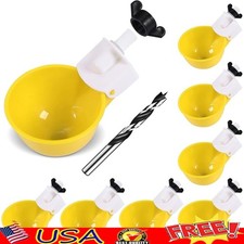 Chicken Waterer Automatic Drip System Easy Install Leak Proof Poultry Water Cup