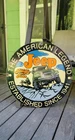 Jeep Adventure Ride vintage porcelain sign