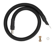 Rockville Czg2b 0 Awg Gauge Tinned Ofc 2.5 Foot Car Audio Ground Wire Kit Black