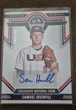 Samuel Highfill Auto /349 2022 Panini USA Baseball Stars & Stripes - CNT 