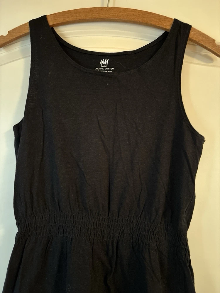 Kleid, H&M Basic, schwarz, Größe 146/152,wurde nicht oft getragen