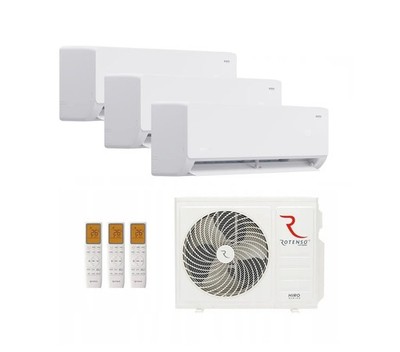 Rotenso Klimaanlage Roni 3x 2,6kW Multisplit WandgeräteSet Digital Inverter WiFi