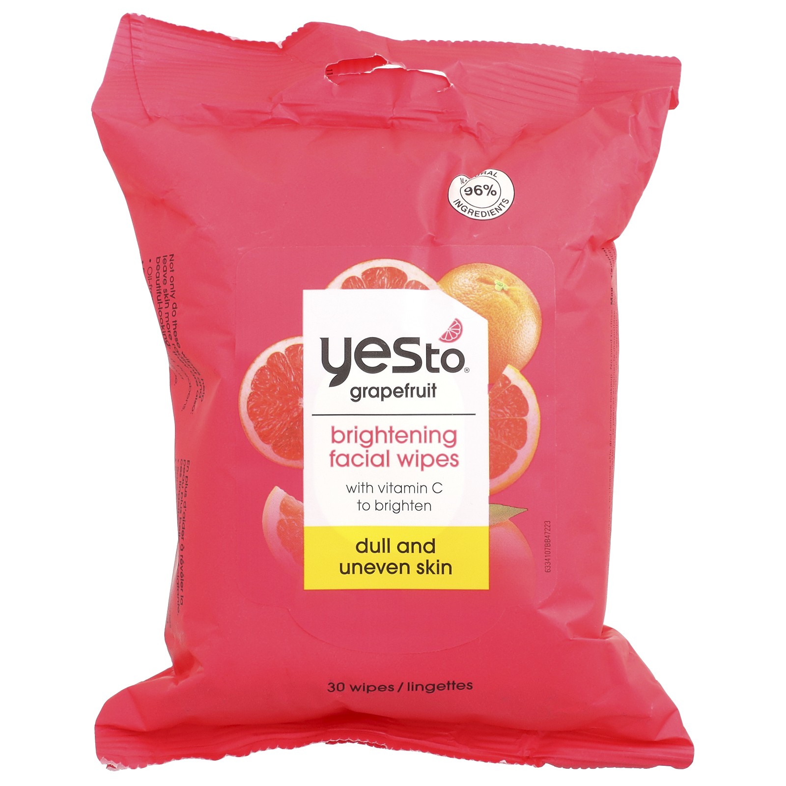 Осветляющие салфетки для лица, для тусклой и неровной кожи, Грейпфрут , 30 салфеток
