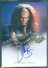 Star Trek Cinema 2000 ( A 23 ) Todd Bryant as Captain Klaa  Autograph Card