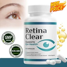 Contains 60 capsules of lutein and zeaxanthin - eye health and retinal clear