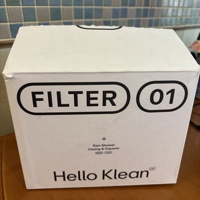 Hello Klean Regenduschkopf Gehäuse und Kapsel schwarz 820g Neu Open Box UVP 95£