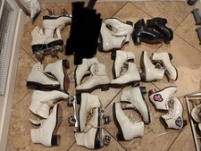 Huge Lot Artistic Roller Skating Boots Riedell Risport Harlick SP Teri