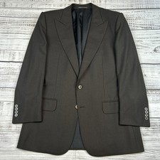 VTG Yves Saint Laurent Rive Gauche Blazer Mens Jacket Sport Coat Wool Size 44R