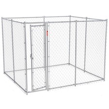 Lucky Dog Adjustable 10' x 5' x 6' Heavy Duty Chain Link Dog Kennel Enclosure