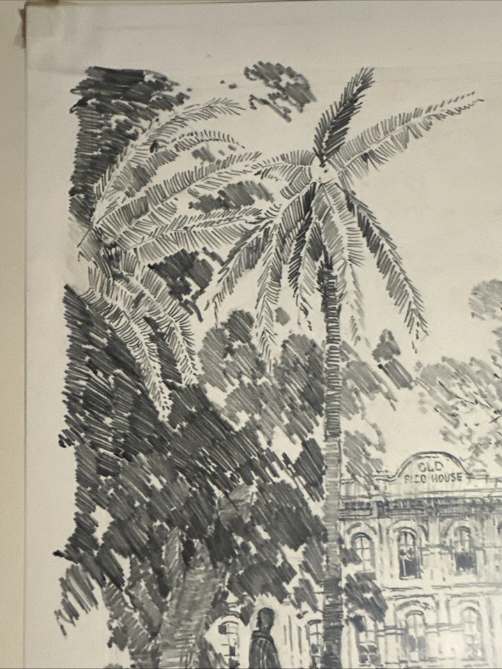 E H Suydam Pencil Art Old Pico House Los Angeles May 19, 1939  - Image 4 of 4