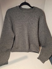 Vintage Robert Bruce York Sweater, Wool Blend, Grey, Long Sleeve, Knit