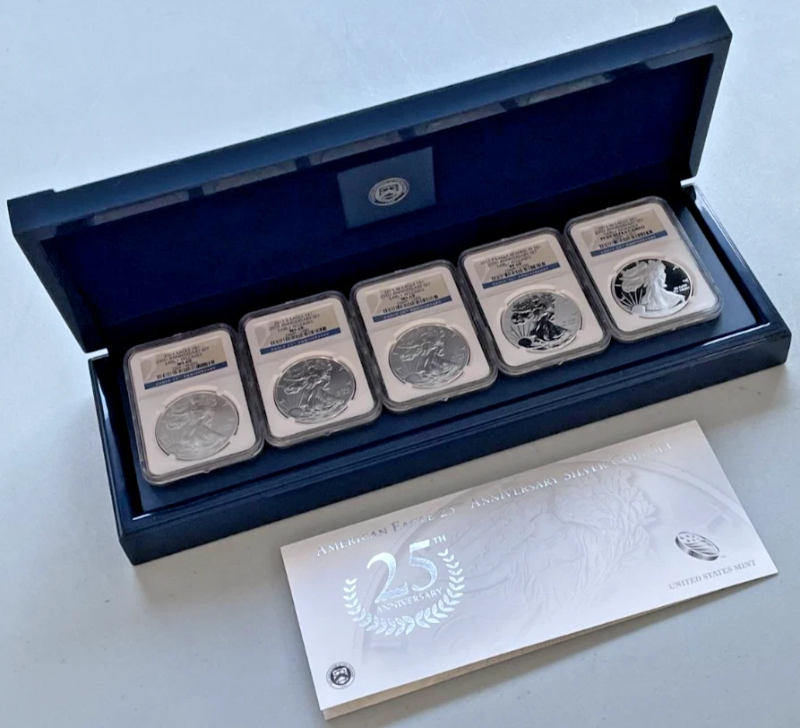 Anniversary 5 Coin Set 2011 25th products for sale | eBay