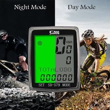SD-579A Bicycle Speedometer Odometer Waterproof Cycle Bike Computer LCD Display