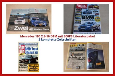Mercedes 190 2.3-16 DTM mit 300PS Literaturpaket - 2 komplette Zeitschriften