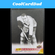 2022-23 Upper Deck UD Canvas #C241 King Clancy RETIRED - Toronto Maple Leafs