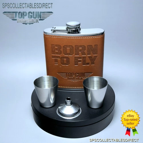 Mint Boxed Top Gun Maverick Hip Flask Gift Set FREE POST