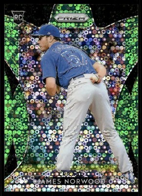 2019 Panini Prizm Prizms Lime Green Donut Circles #245 James Norwood /199 - BB