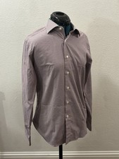 Charles Tyrwhitt Slim Fit Houndstooth Shirt 15.5/35 Jermyn Street 100 Cotton EUC