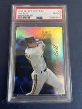 1996 JAY BELL Select Certified Mirror BLUE #9 /45 PSA 8