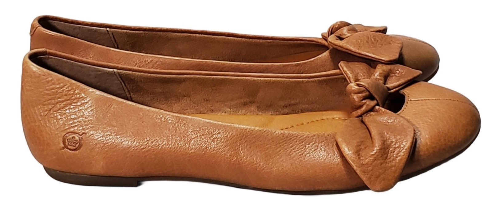Born Handcrafted Footwear Woman’s Flat Shoes Brown Leather Size 7 M