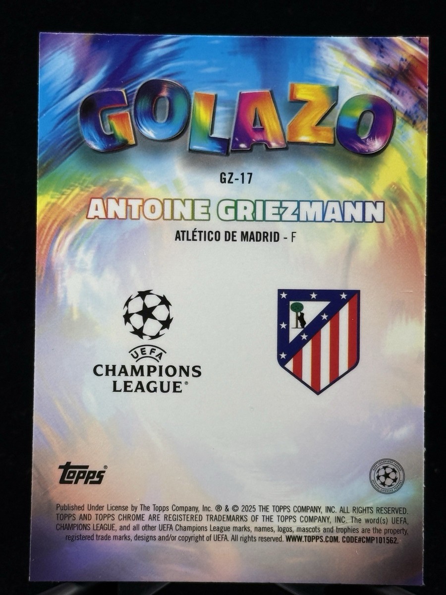 2024-25 Topps Chrome UEFA Antoine Griezmann GOLAZO REFRACTOR