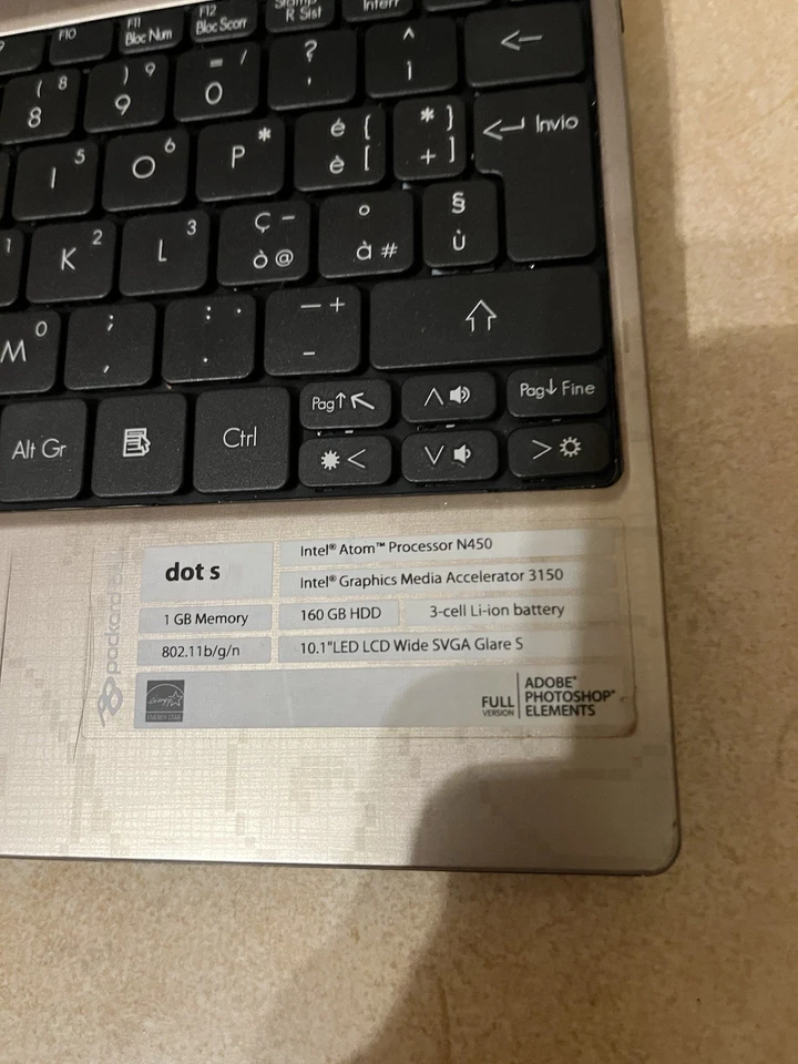 💻  Packard Bell Dot S – Netbook con Windows XP - Immagine 4 di 4