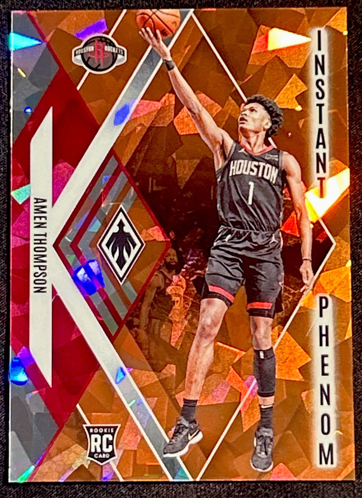 2023-24 Panini Phoenix - Amen Thompson #22 Instant Phenom Orange Ice /249 (RC)