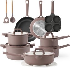 CAROTE 19PCS Pots and Pans Set, Nonstick Cookware Set, Kitchen Cooking Set Induc