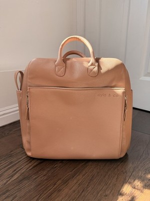 Ayla & Co - The Ayla Diaper Bag (Full-size) in Caffe - EXCELLENT USED CONDITION