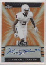2019 Leaf Metal Draft Orange 7/7 Keesean Johnson #BA-KSJ Auto 0cz