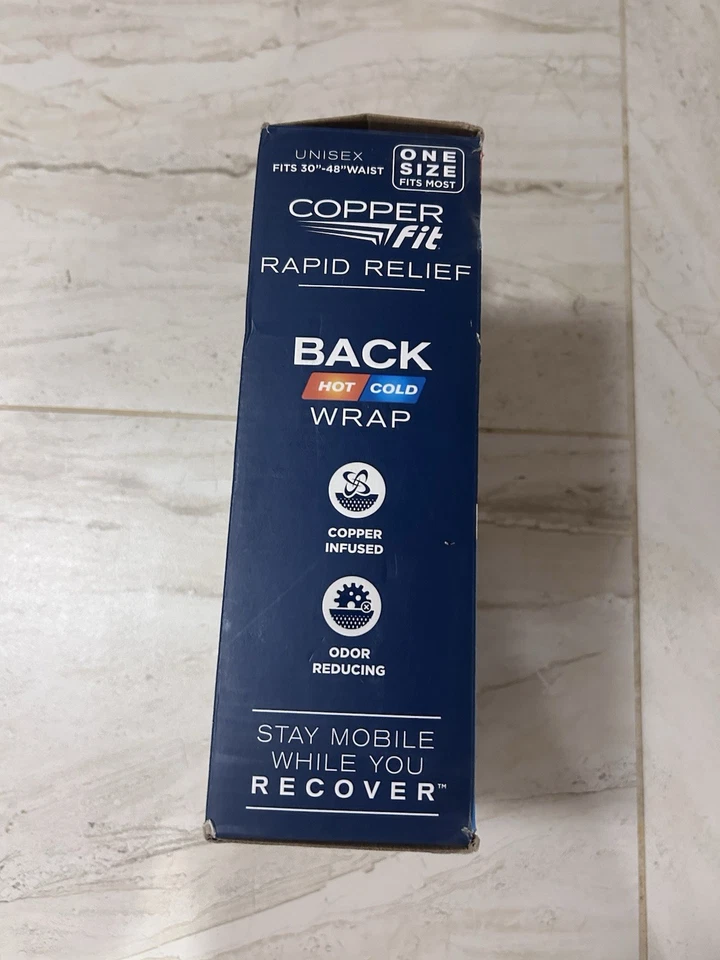 Ремень поддержки поясницы для быстрого облегчения спины медный крой упаковка горячая/холодная размер 30–48 дюймов - Изображение 4 из 4