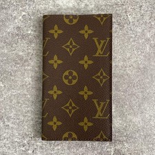 Louis Vuitton Monogram Address Book Cover Agenda Refills Brown Canvas Leather
