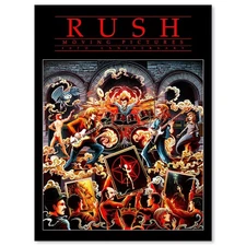 Rush Moving Pictures 40th Anniversary  Poster Reprint.