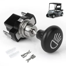 Universal Golf Cart Light Switch, 12V Push-Pull for Club Car, Yamaha, EZGO