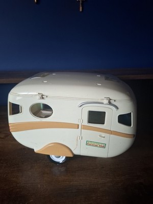 vintage großer Sylvanian Families der Wohnwagen Wohnmobil Caravan Club selten 