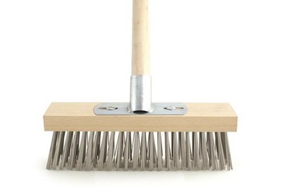 12'' Schwerlast Drahtbürste Outdoor Deck Schrubber Moos Entferner Kehrmaschine Werkzeug