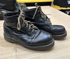 Dr. Doc Martens 1460 Made In England Mens 9 US UK 8 Black Leather Boot