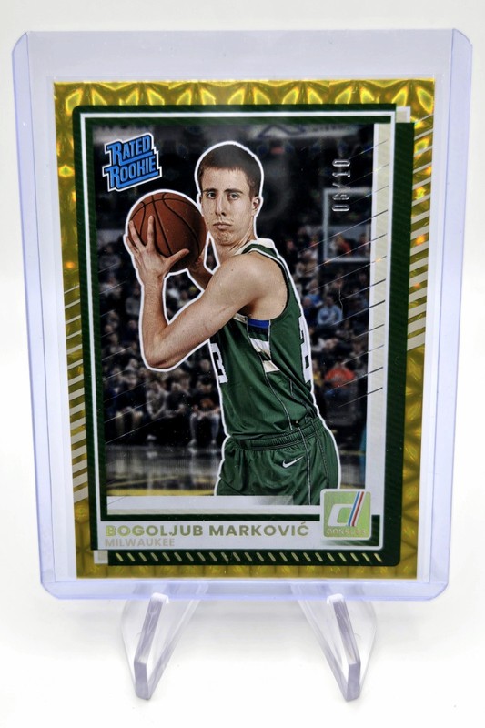 2025-26 Panini Donruss GOLD /10 Bogoljub Markovic #34 Milwaukee Bucks