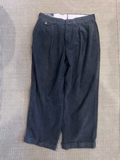 Polo Ralph Lauren Corduroy Double Pleated Pants Made In USA Size 34