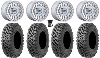 KMC Impact 15'' Wheels Machined +10mm 35'' Alpha Tires Pioneer 1000 / Talon