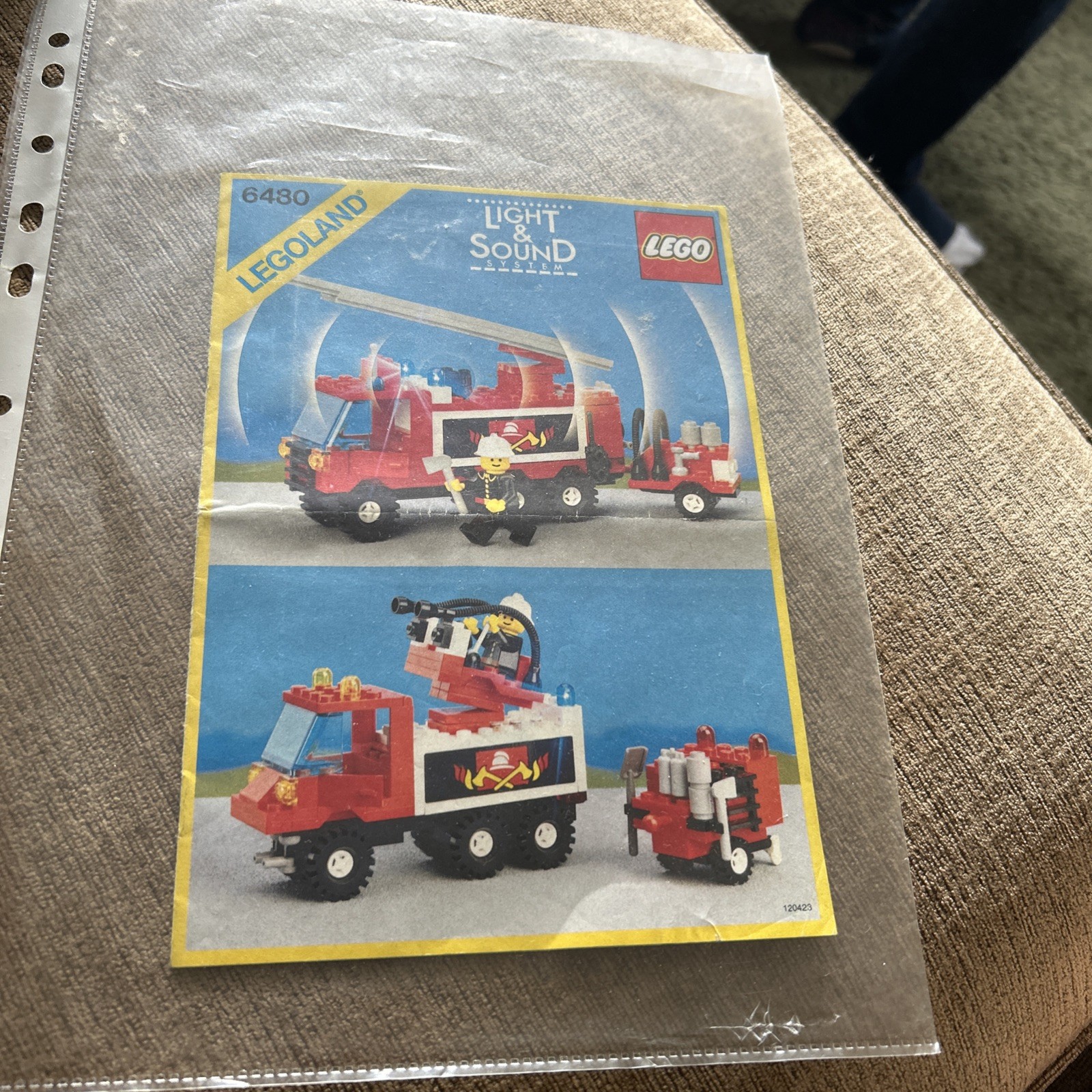 Lego vintage town: Hook & Ladder  (6480) instructions only
