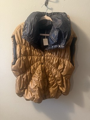 Man.tis Seattle Designer Reversible Puffer Vest Sculptural Street Style M NWT