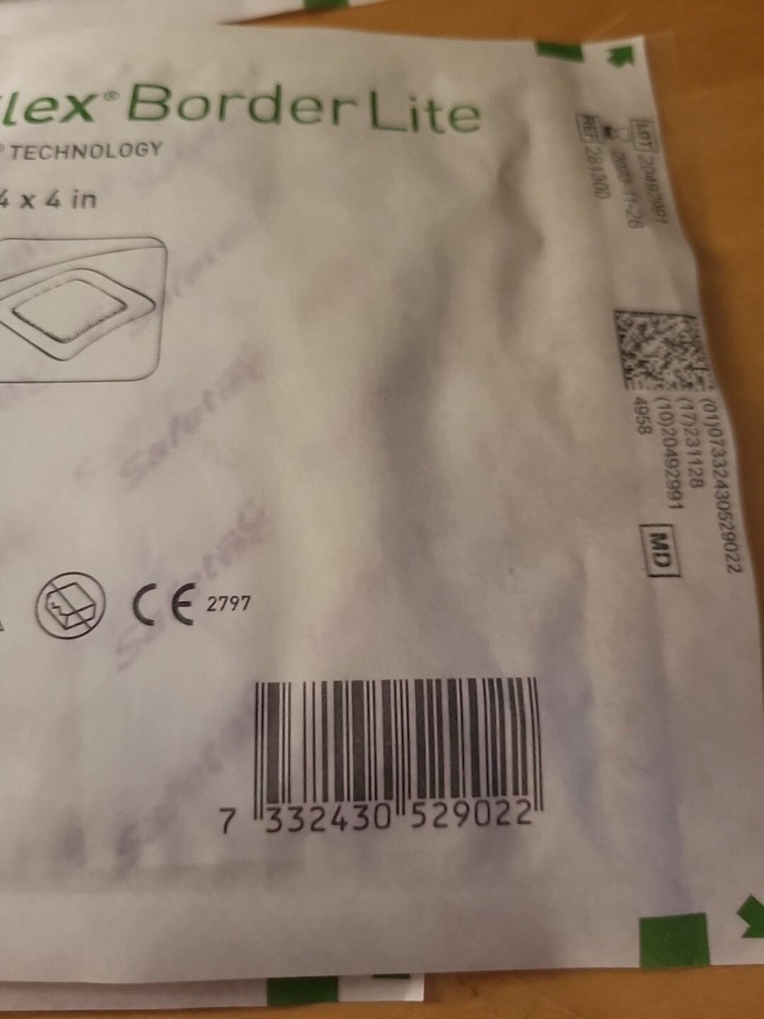 10 Count Mepilex Border LITE SelfAdhesive Foam Dressings 4"x4" 10x10cm