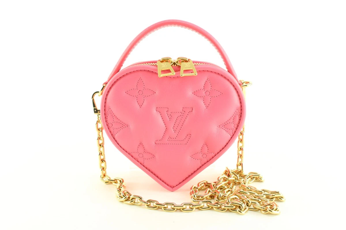 Louis Vuitton Dragonfruit Monogram Leather Pop My Heart Chain Bag