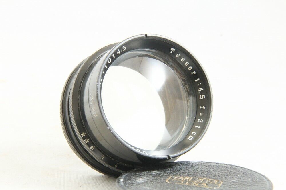 Excellent++ Carl Zeiss Jena 21cm F4.5 Tessar VII Barrel Lens from Japan  #3087