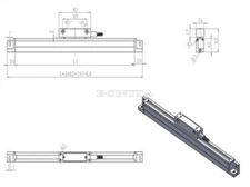 2200MM,2600MM, 3000Mm Digital Readout Optical Linear Scales Grating Ruler ii