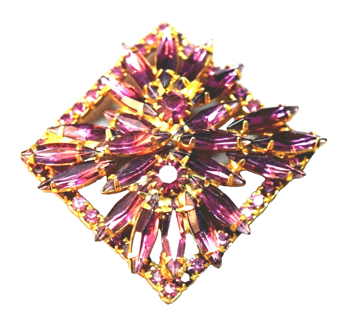 SHIMMERING Amethyst Rhinestone Juliana DeLizza & Elster