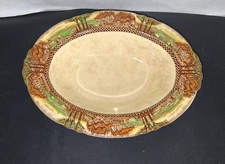 Myott Son & Co. England Countryside Cottage Antique Oval Serving Bowl Dish